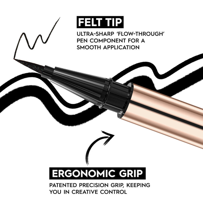 PHOFAY Liquid Eyeliner Pen – Waterproof, Long-Lasting Fine Tip