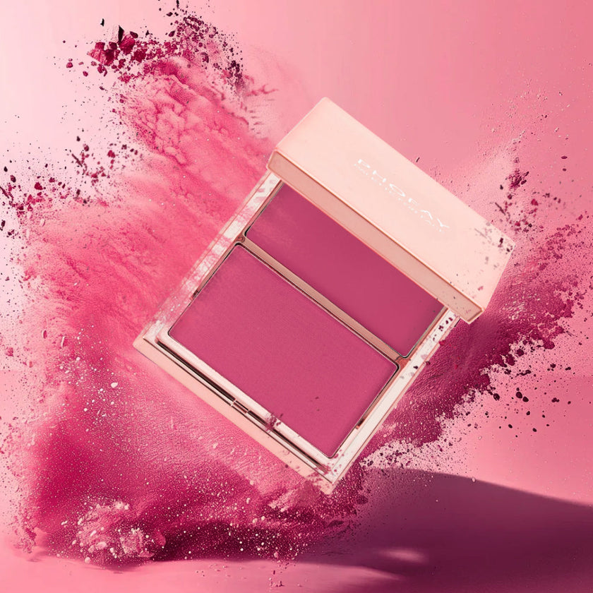 PHOFAY Double-Take Cream & Powder Blush Duo – Multi-Colour Blush & Contour Set