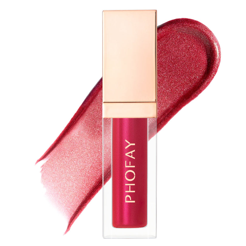 PHOFAY Ultra-Glossy Lip Gloss – High-Shine Colour, 6ml (8 Shades + Set)