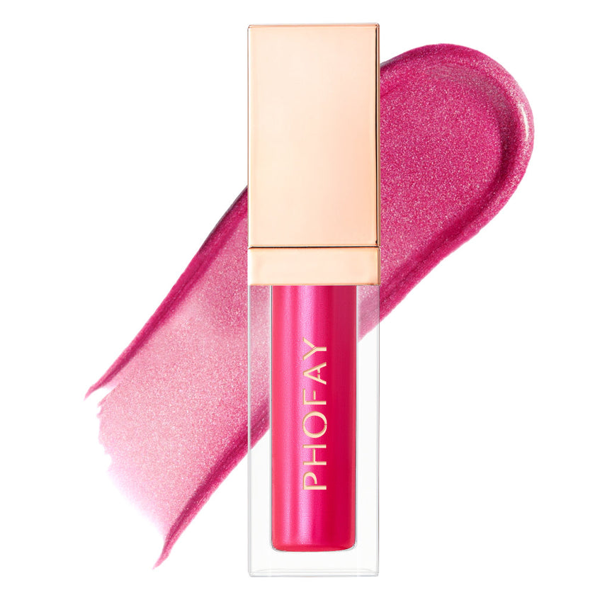 PHOFAY Ultra-Glossy Lip Gloss – High-Shine Colour, 6ml (8 Shades + Set)