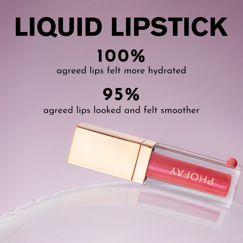 PHOFAY Ultra-Glossy Lip Gloss – High-Shine Colour, 6ml (8 Shades + Set)