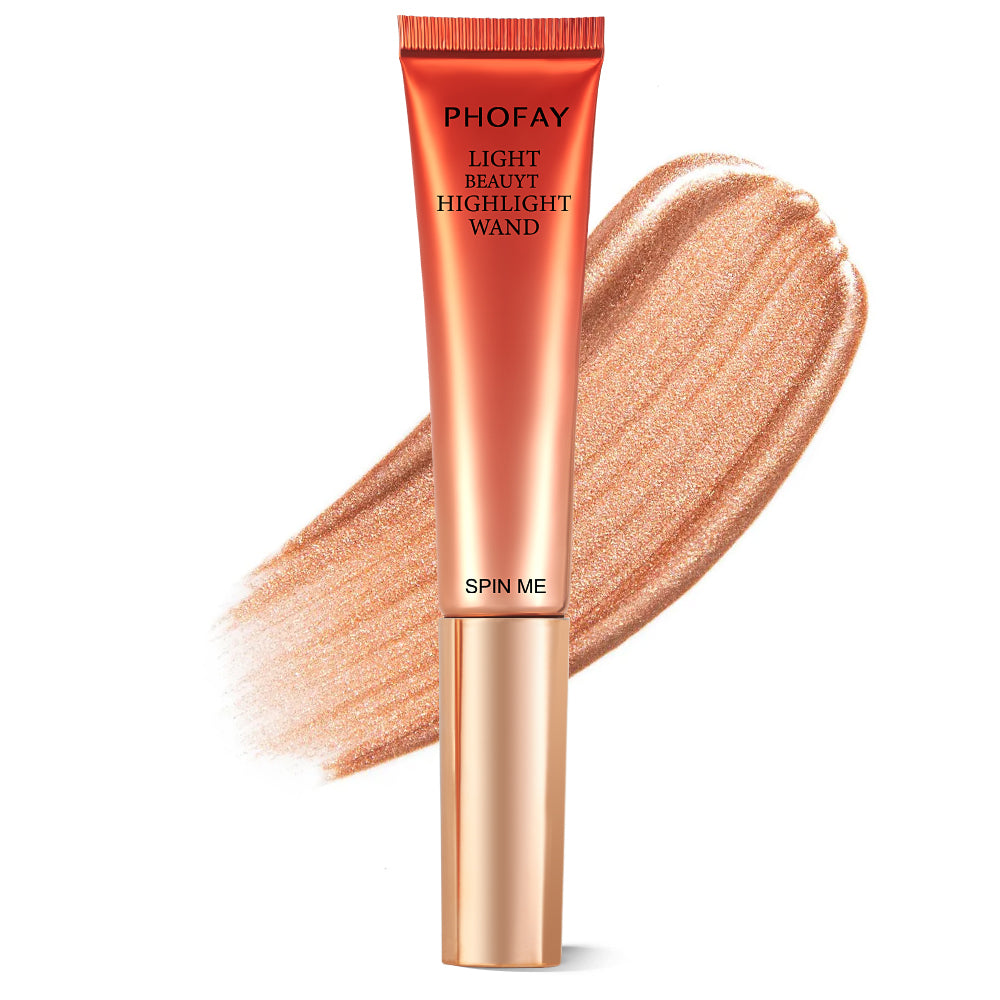 PHOFAY Highlighter Wand – Silky Shimmer Glow Stick (6 Shades, 15 mL)