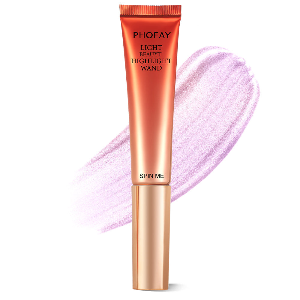 PHOFAY Highlighter Wand – Silky Shimmer Glow Stick (6 Shades, 15 mL)