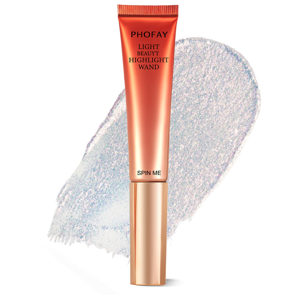 PHOFAY Highlighter Wand – Silky Shimmer Glow Stick (6 Shades, 15 mL)