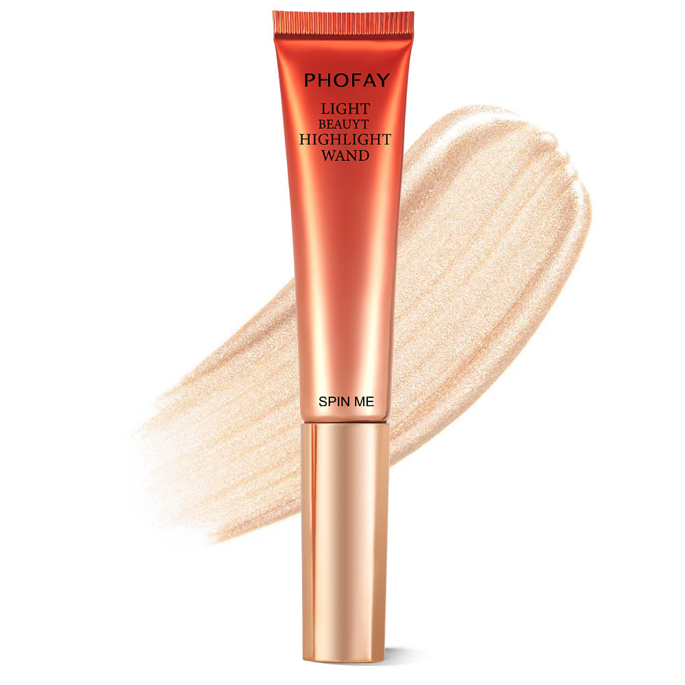 PHOFAY Highlighter Wand – Silky Shimmer Glow Stick (6 Shades, 15 mL)