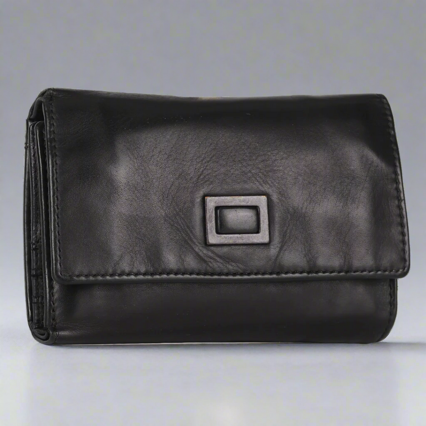 MET Women's Square Tab Leather Wallet