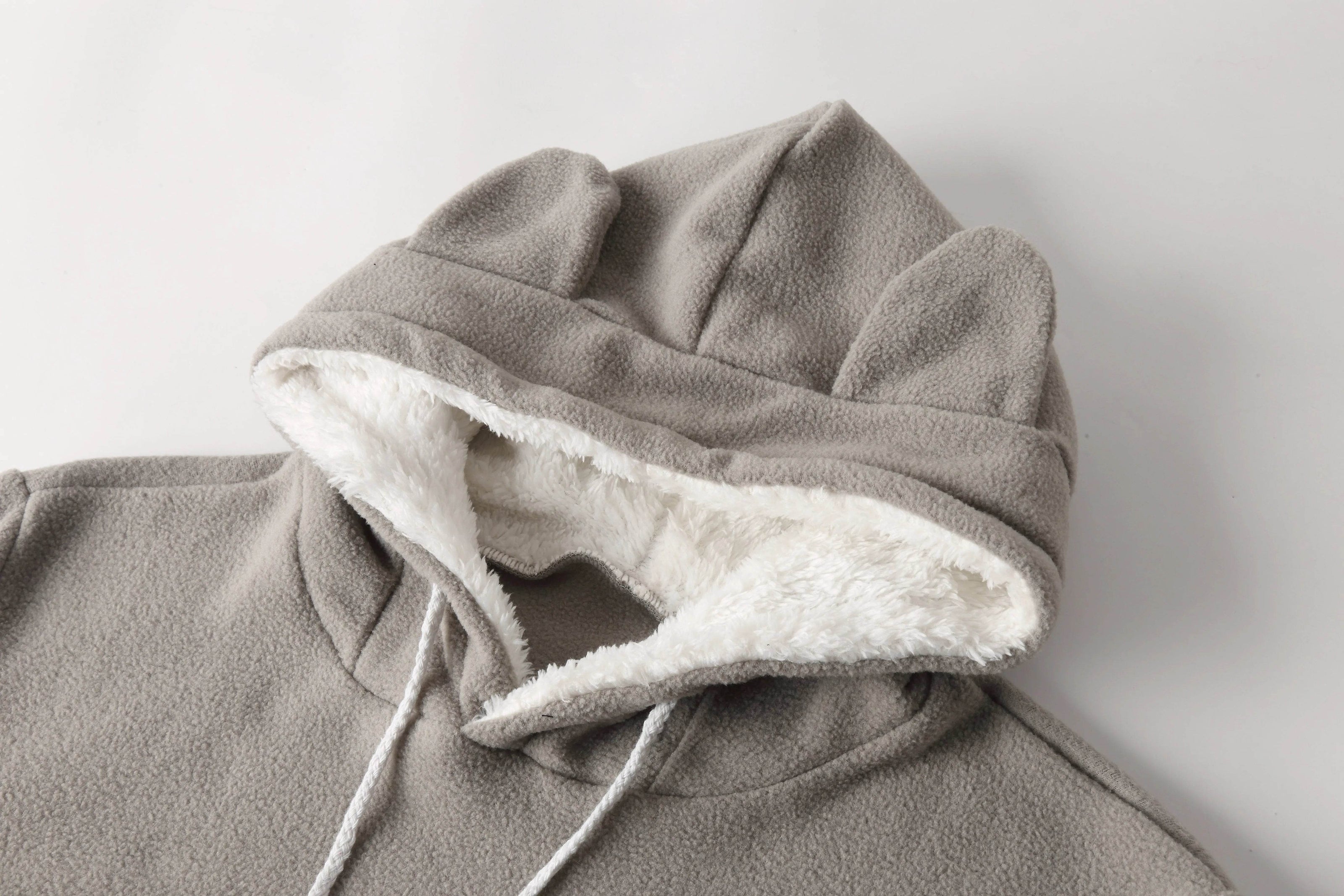 Sweatshirt With Pockets – Women’s Casual Solid Cat Lover Hoodie