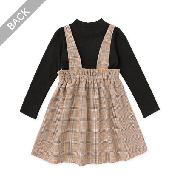 西松屋 ELFINDOLL ビエラレイヤード風長袖ワンピース 正規品