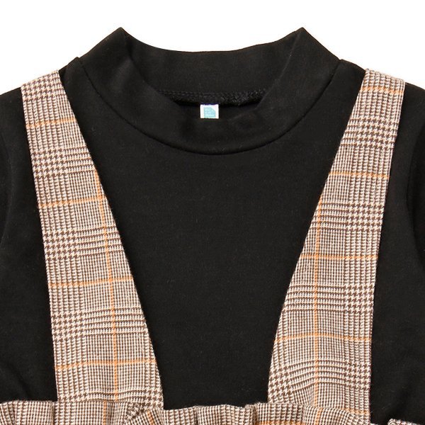 西松屋 ELFINDOLL ビエラレイヤード風長袖ワンピース 正規品