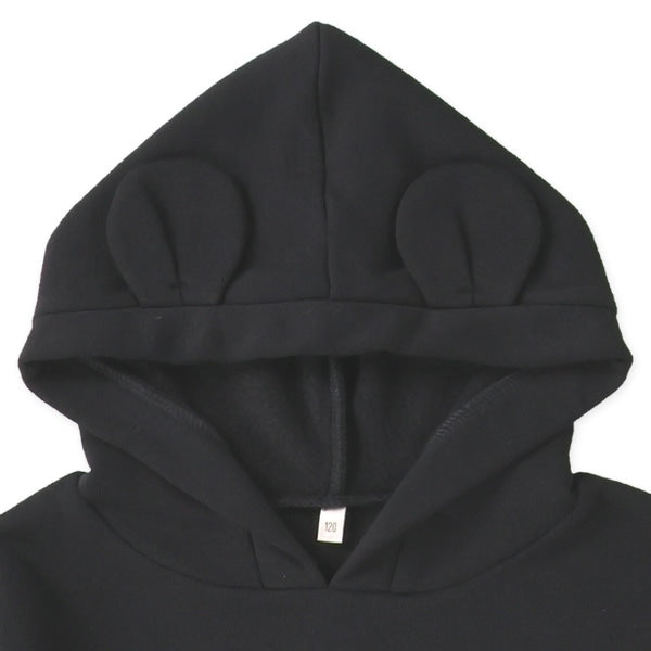 西松屋 ELFINDOLL 耳付きフード袖ボアダルメシアン切り替え長袖ワンピース 正規品