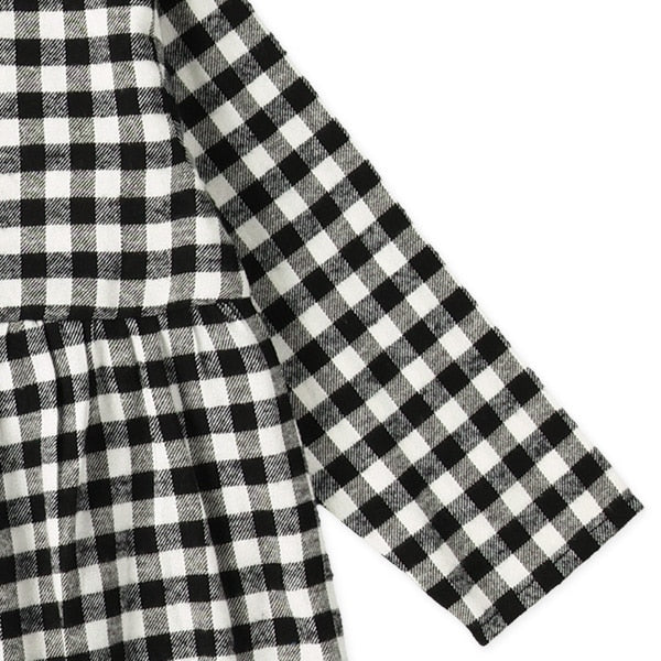 西松屋 ELFINDOLL 先染めチェック長袖ワンピース 正規品