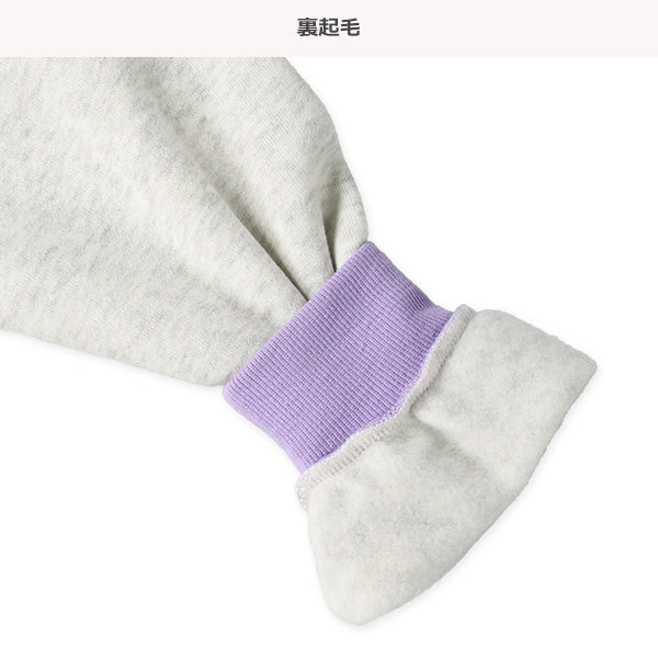 西松屋 裏起毛ハーフジップロゴ長袖ワンピース 正規品