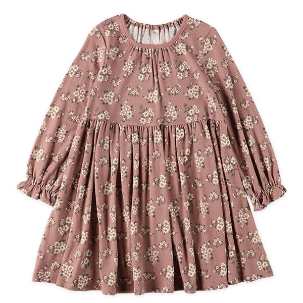 西松屋 ELFINDOLL レースボアベスト＆花総柄長袖ワンピースセット 正規品