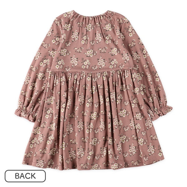 西松屋 ELFINDOLL レースボアベスト＆花総柄長袖ワンピースセット 正規品