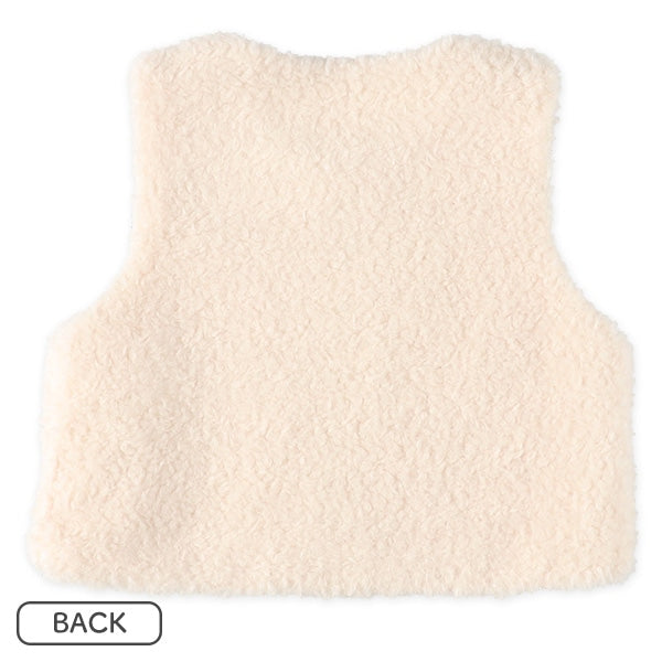 西松屋 ELFINDOLL レースボアベスト＆花総柄長袖ワンピースセット 正規品