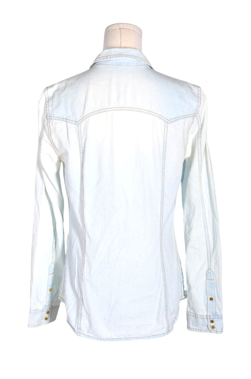 ZARA Women Denim Tops Regular fit in Blue - M