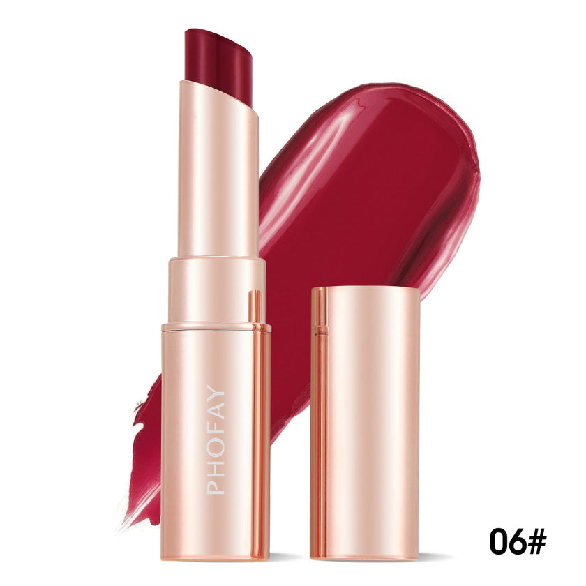 PHOFAY Moisturizing Lipstick – Hydrating Long-Wear Formula, 3.5g (8 Shades + Set)