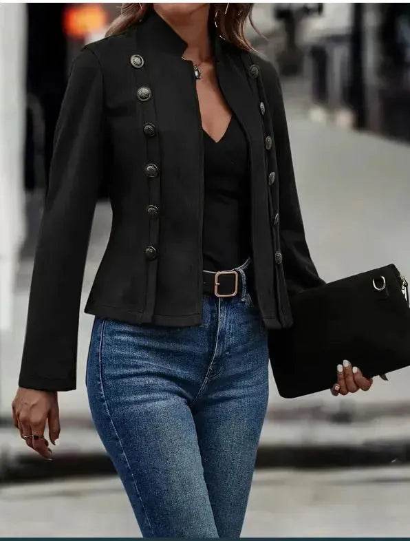 Plain Formal Business Workwear Jacket for Women  Ladies Office Coat