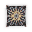 Starburst Mandala Woven Pillow | Geometric Boho Throw Cushion