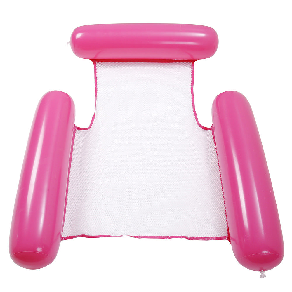 Inflatable Pool Float Lounger – Foldable Striped Floating Row for Adults