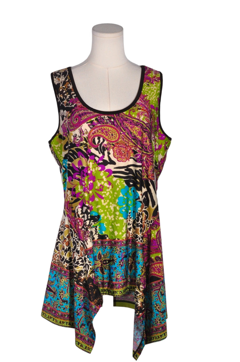 ECI Women Tank Tops Regular fit in Green - L