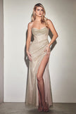 8 COLOR GLITTER CORSET FITTED GOWN