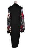 SHEIN Women Midi Dresses Regular fit in Black - XL
