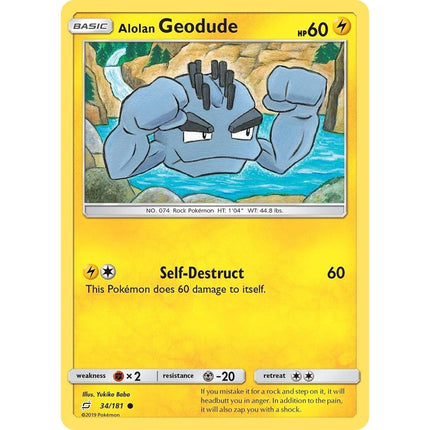 Alolan Geodude (34) (34/181) (SM9)