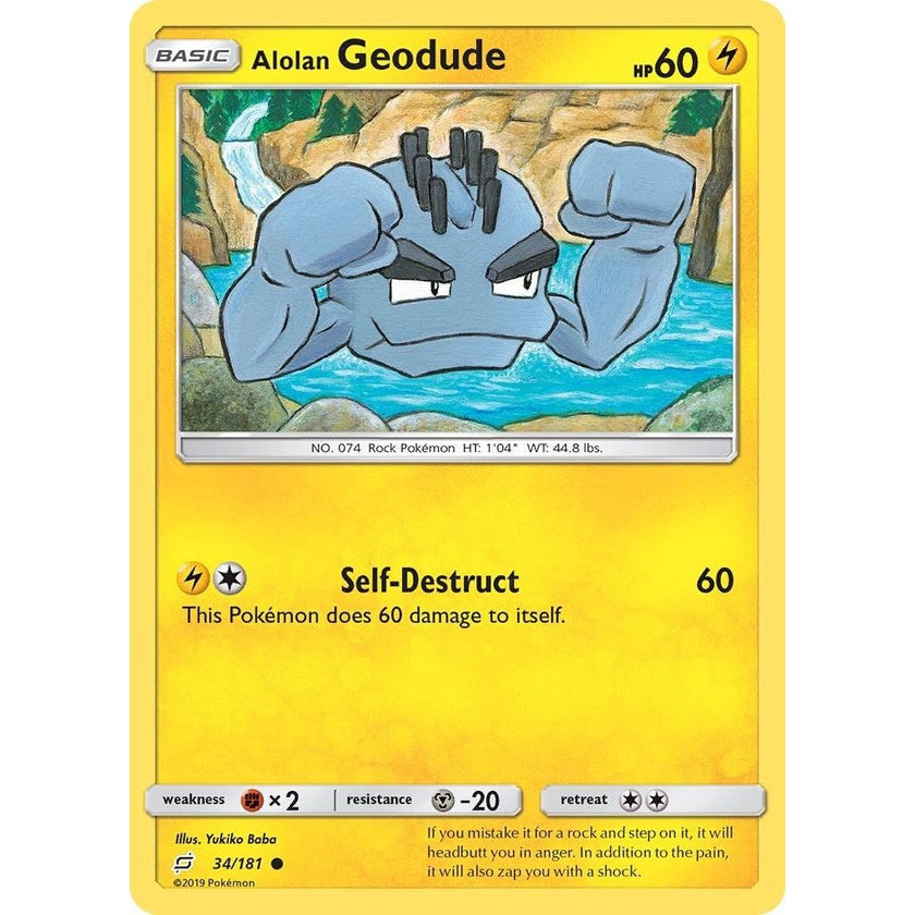 Alolan Geodude (34) (34/181) (SM9)