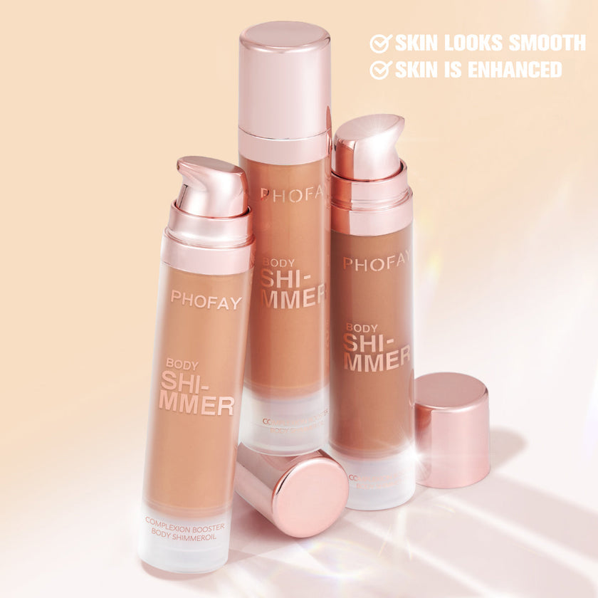 PHOFAY Body Shimmer Oil – Lightweight Glow Oil (25 mL, 4 Shades)