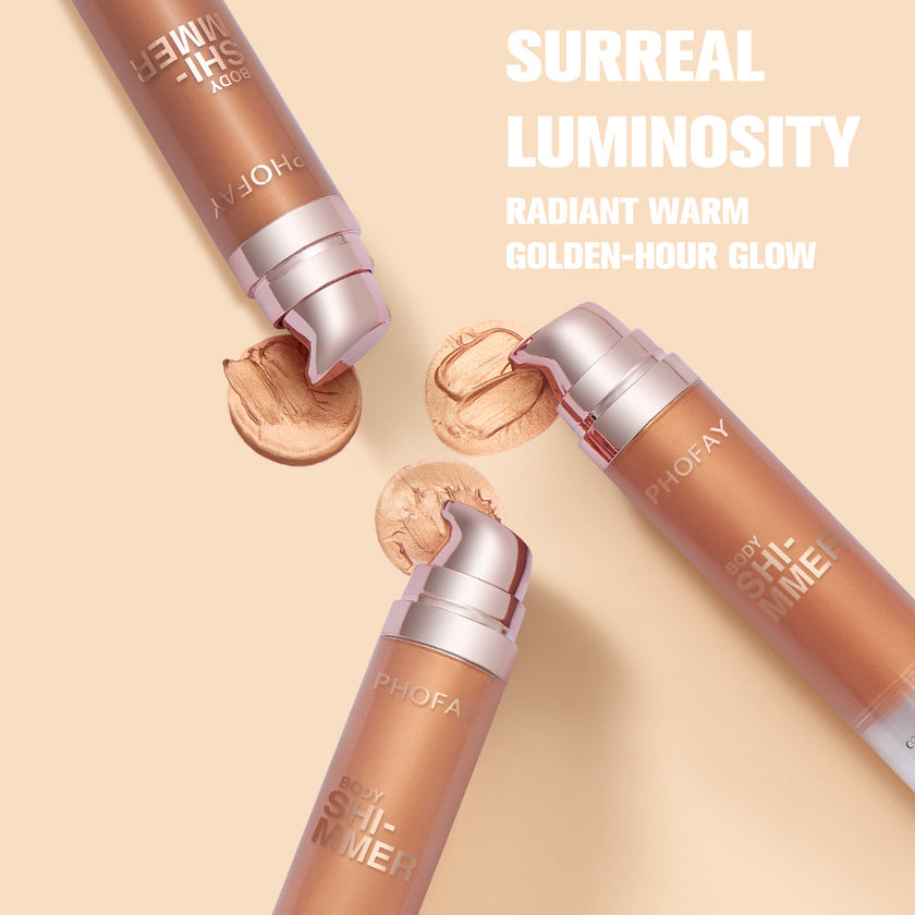 PHOFAY Body Shimmer Oil – Lightweight Glow Oil (25 mL, 4 Shades)