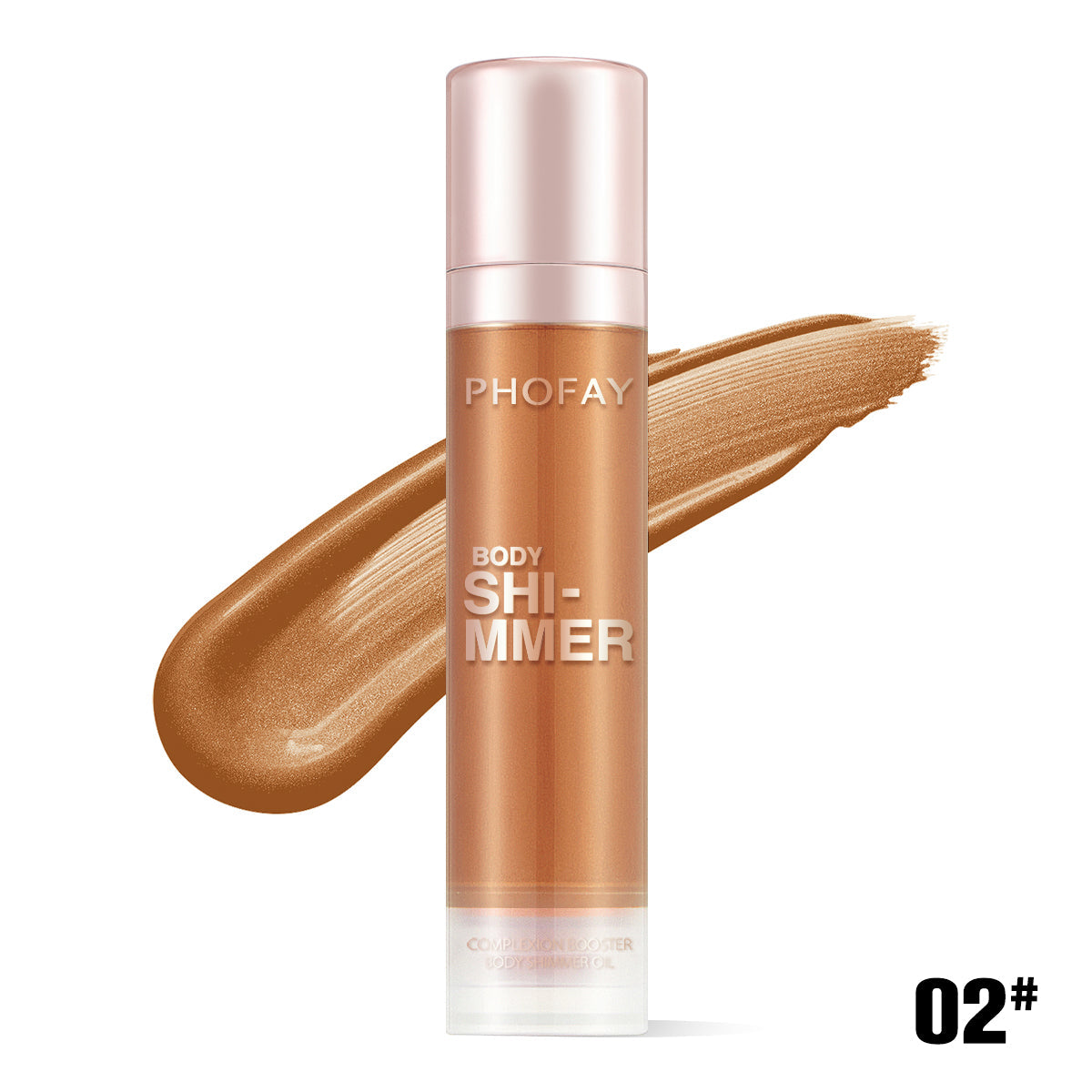 PHOFAY Body Shimmer Oil – Lightweight Glow Oil (25 mL, 4 Shades)