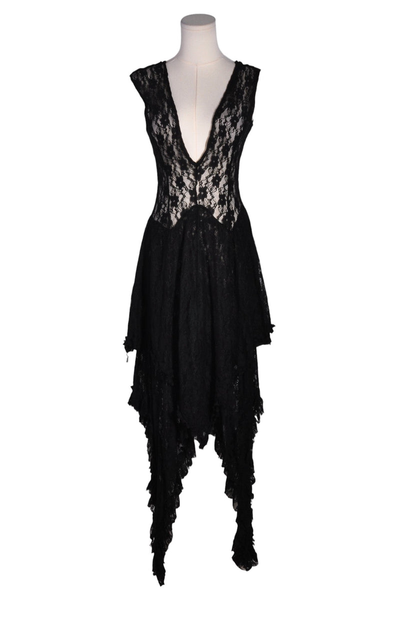 FLORAL-IN Women High Low Dresses Regular fit in Black - M