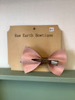 Raw Earth Bowtique Leather Bow Tie