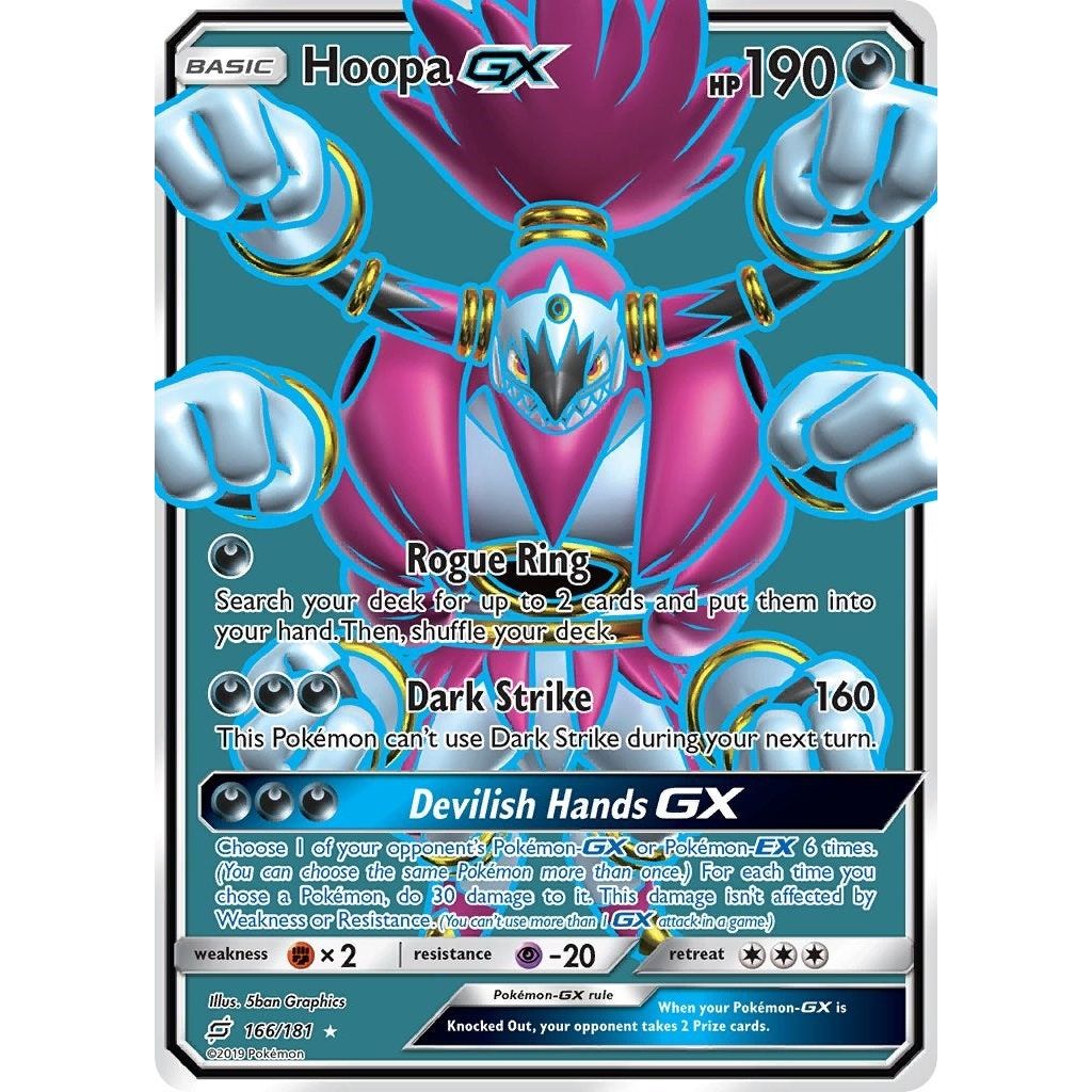 Hoopa GX (Full Art) (166/181) (SM9)
