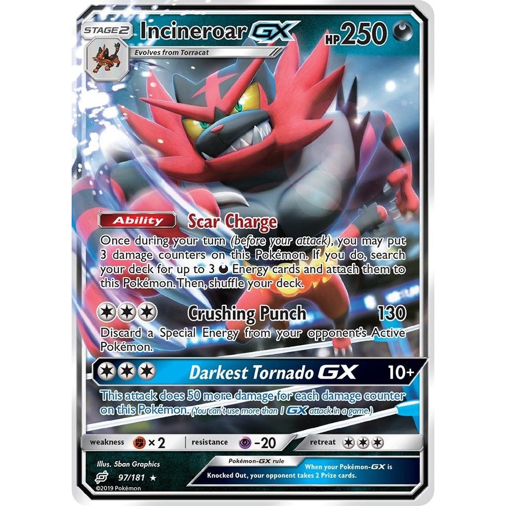 Incineroar GX (97/181) (SM9)