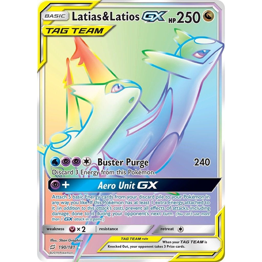 Latias & Latios GX (Secret) (190/181) (SM9)