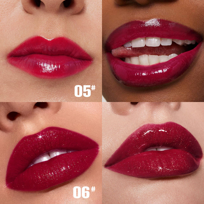 PHOFAY Rose Blooming Hydrating Lip Gloss – Moisturizing Shine, 3.8ml (6 Shades + Set)