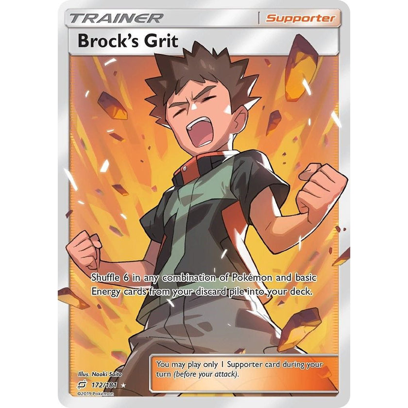 Brock's Grit (Full Art) (172/181) (SM9)