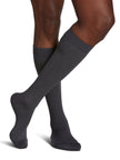 Sigvaris 180 Microfiber Shades Compression Socks 15-20 mmHg Calf High For Men Closed Toe