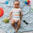 Baby Short Sleeve Bamboo Onesie | Paradise Floral