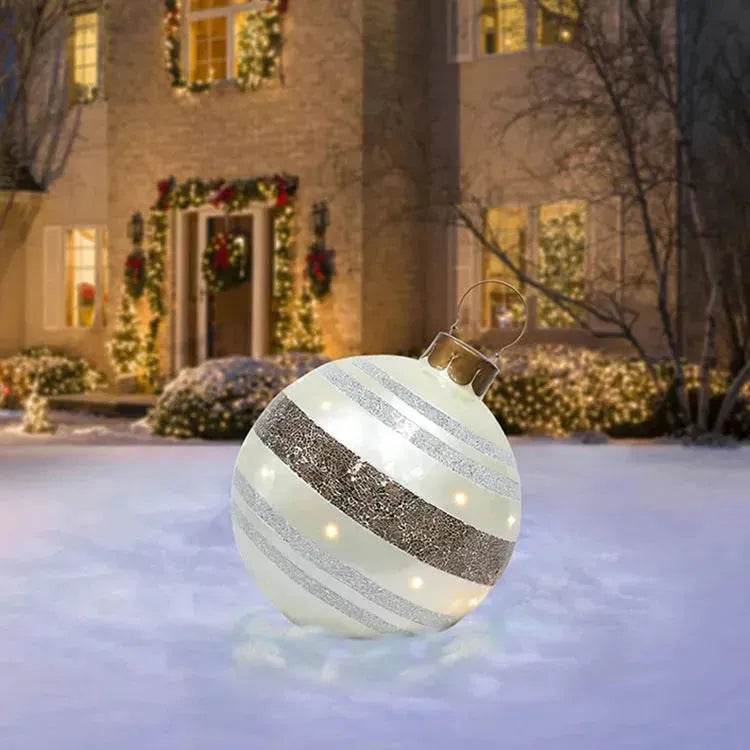 Christmas Ornament Holly Ball Outdoor Tree Decoration Christmas Balls for Yards