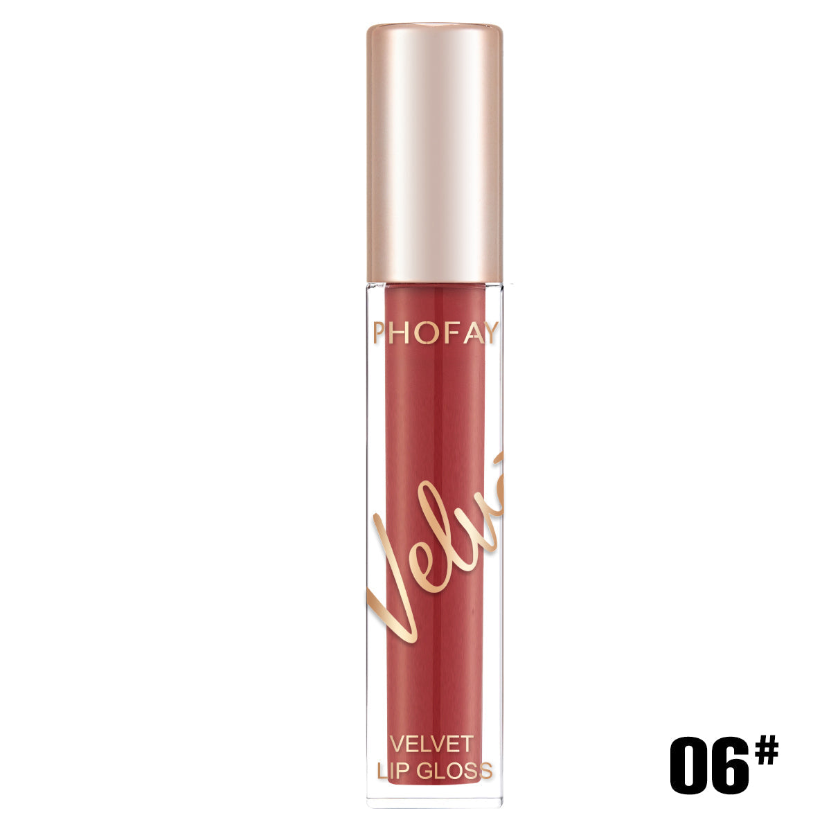 PHOFAY Velvet Lip Gloss – Weightless Matte Finish, 3ml (8 Shades)