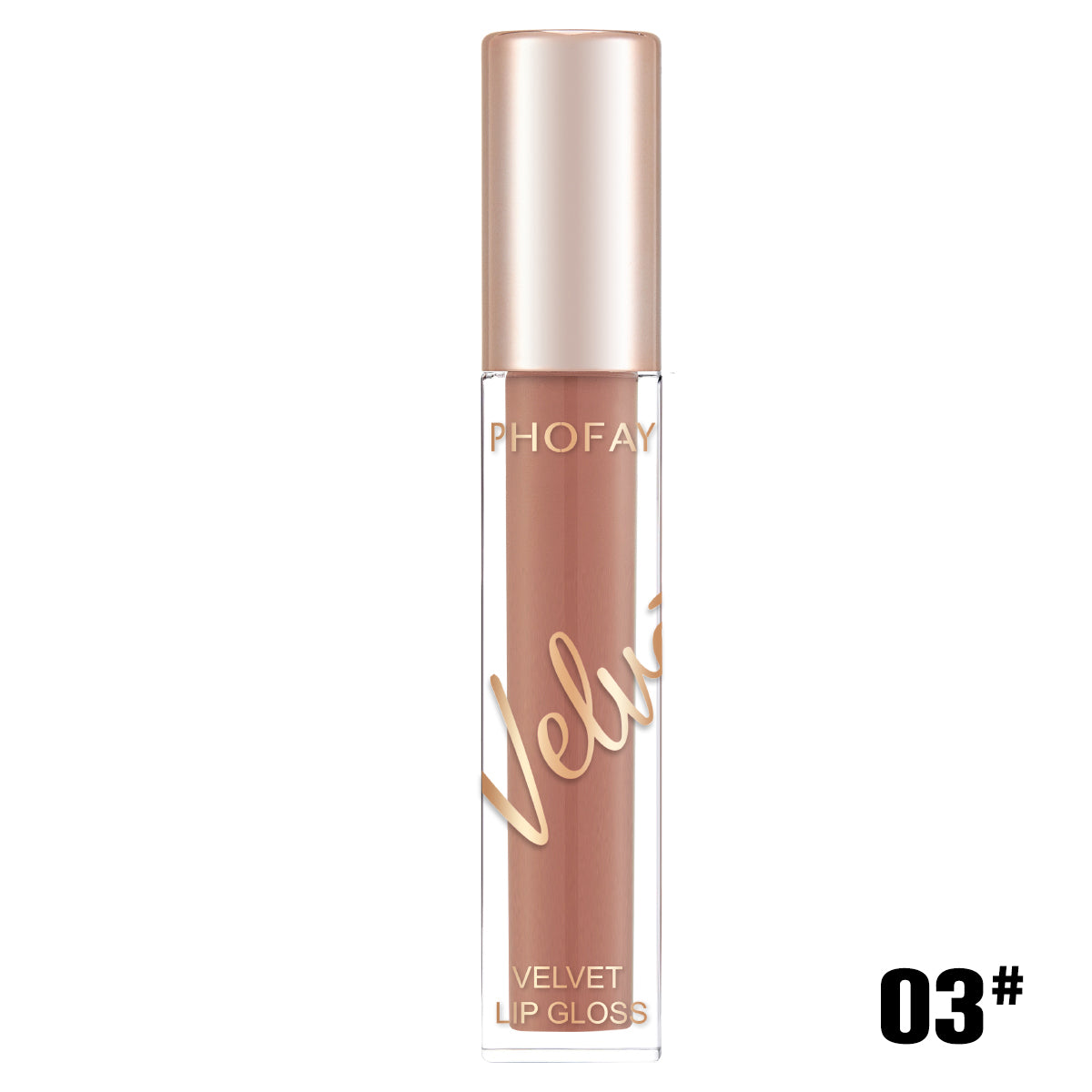 PHOFAY Velvet Lip Gloss – Weightless Matte Finish, 3ml (8 Shades)