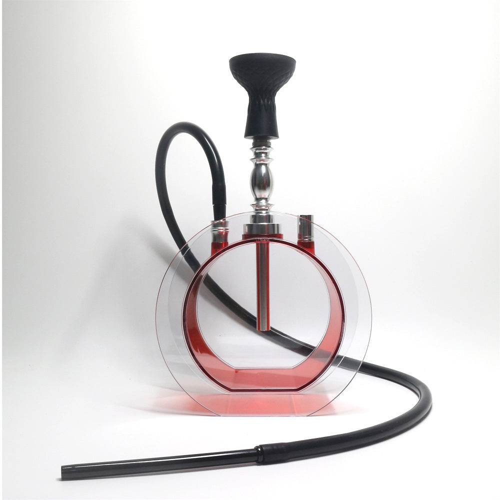 Acrylic round pot hookah set