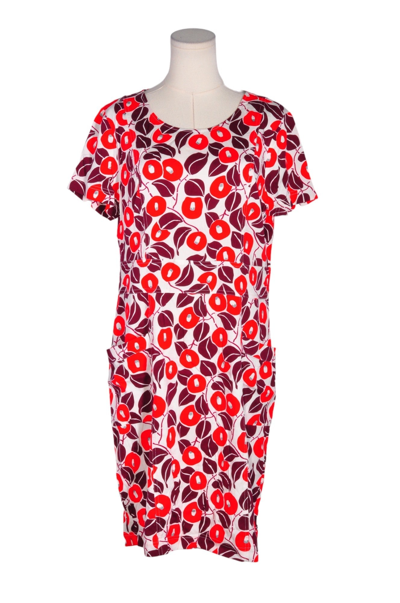 ZILCH Women Drop Waist Dresses Regular fit in Red - XL