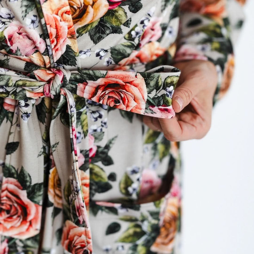 Ladies’ Bamboo Robe | Palm Fronds