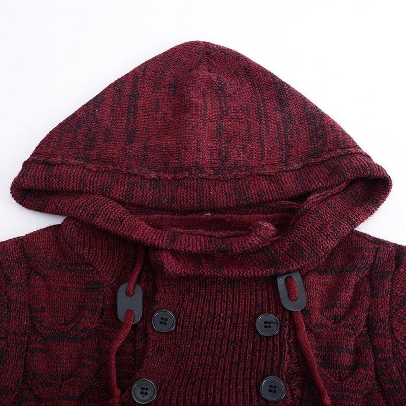 Turtleneck hooded sweater