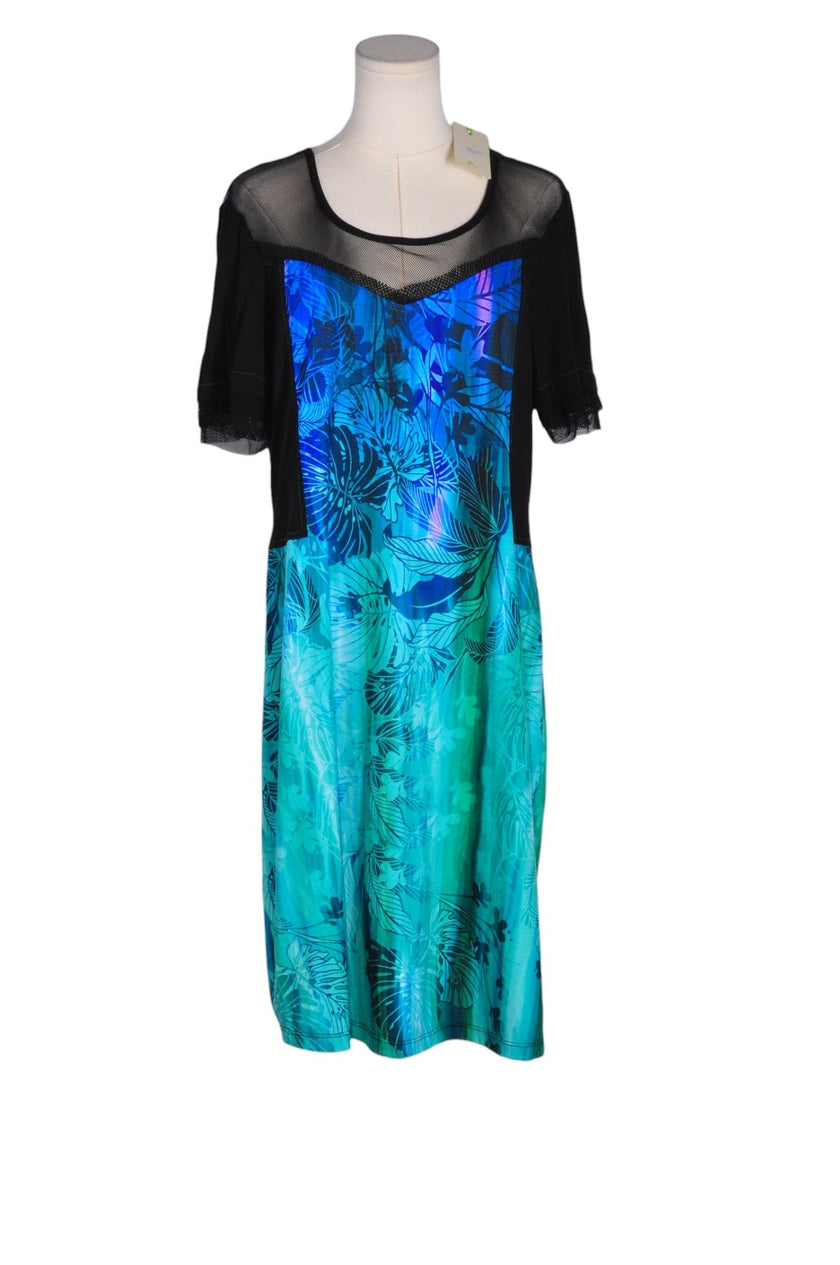 DOLCEZZA Women Drop Waist Dresses Regular fit in Green - L