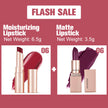 PHOFAY Moisturizing Lipstick & Matte Lipstick Set – Hydrating + Long-Wear, 3.5g (8 Colour Sets)